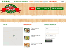 Tablet Screenshot of dennyspizza.com